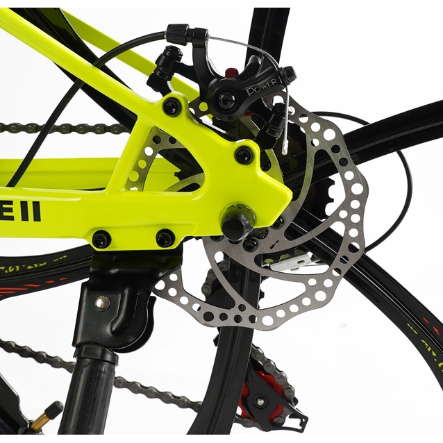 Велосипед 24 MG Corso «MAGNUM» MN-24821 магній 11", (к-т SHIMANO) жовто-помаранчевий фото westvelo.com