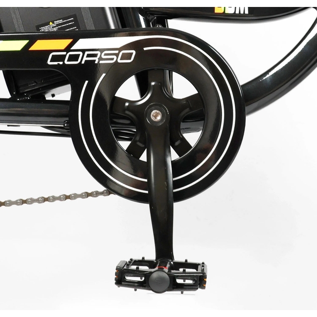 Електровелосипед 26 AL Corso «MISTRAL» MS-26219 алюміній, двигун 600W, акумулятор 48V20Ah, чорний фото westvelo.com