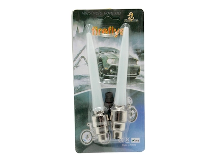 Мигалка-ковпачок на ніпель колеса на батарейці "fire flys"