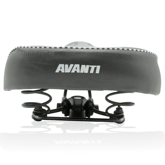 Сідло на пружинах AVANTI № 65 (Classic/Comfort) широке, металева основа (3 кольори) фото westvelo.com