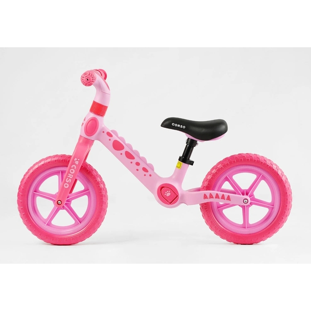 Велобіг 12 Corso, колеса - EVA (піна), нейлонова рама CS-12366 рожевий фото westvelo.com