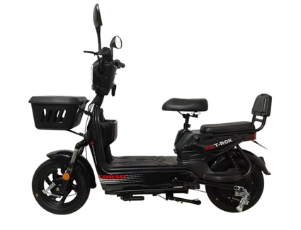 Електроскутер Corso «T-ROK32» TR-010540, двигун 500W, акумулятор 48V/20Ah свинцево-кислотний, чорний, колеса 14"