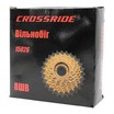 Зірка задня різьбова 8-рик CROSSRIDE чорно-коричнева (CR-FW30) фото westvelo.com