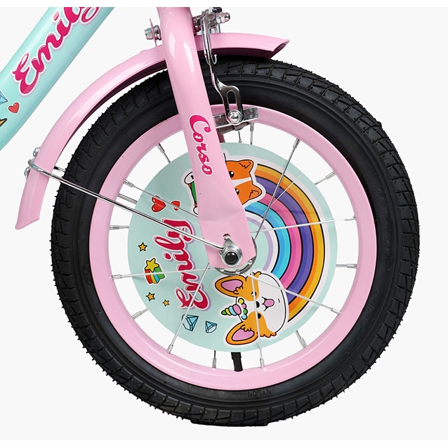 Дитячий велосипед 14 ST Corso «EMILY» ML-29014 бірюзовий фото westvelo.com