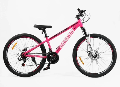 Велосипед 26 ST Corso «GENESIS»  T-26125 сталь 13", (к-т SunRun) рожевий