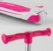 Самокат 2в1 Best Scooter JS-41008/63204 колеса PU 120х80mm зі світлом, сидіння, алюмінієве кермо, рожевий фото westvelo.com