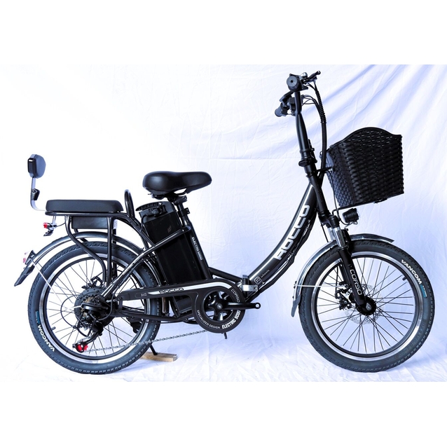 Електровелосипед 20 ST Corso «ROCCO» RC-20060 сталь складний, двигун 500W, акумулятор 48V 20Ah літієвий, сірий фото westvelo.com