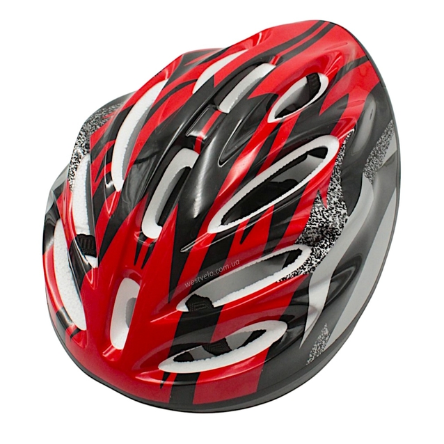 Вело шолом "TK Sport" 980 чорно-червоний фото westvelo.com