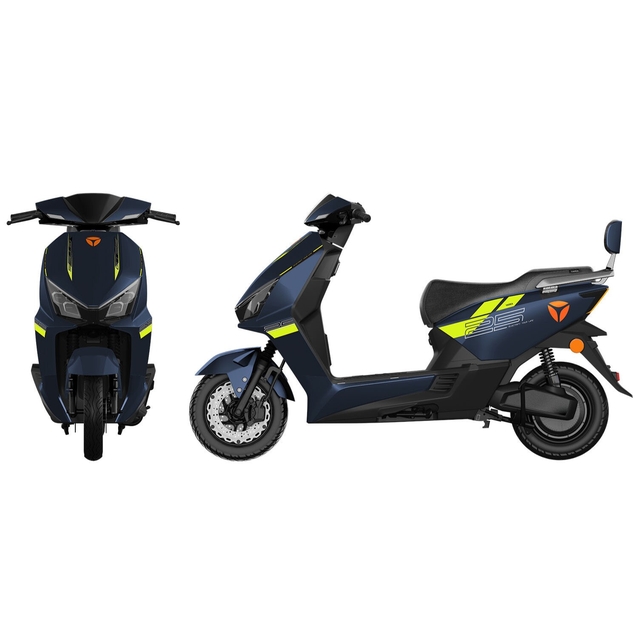 Електроскутер Yadea «GT25» 001, двигун 1400W, акумулятор 72V 23Ah графеновий, синій, колеса 10" фото westvelo.com