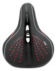 Сідло на демпферах з отвором AVANTI № 189 GEL, чорне з крапками (червоні) фото westvelo.com