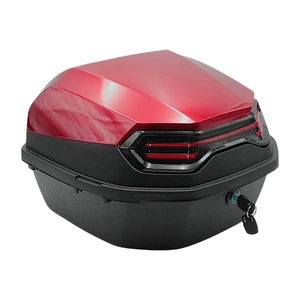 Кофр (багажник) для мотоцикла задній ROBIK 48 (400х400х280) 45L червоний з катафотом