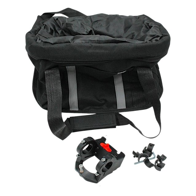 Кошик-сумка SJY-02 на руль, швидкознімний з світловідбиваючими елементами (для собак) фото westvelo.com