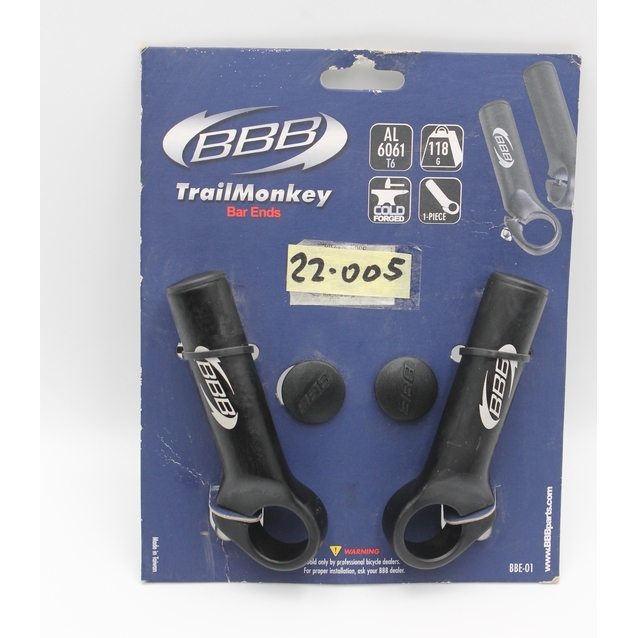 Роги руля алюміній BBE-01 "TrailMonkey" чорні фото westvelo.com