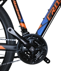 Велосипед 29 AL Crosser «MT-036» алюміній 17", (21 Shimano+hydraulic) чорно-помаранчево-синій