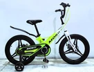 Дитячий велосипед 18 MG Corso «MONTI» MT-18422, магнієва рама, біло-салатовий фото westvelo.com