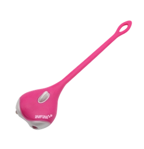 Мигалка на батарейках перед. INFINI I-201W "Amuse" 2 діоди, 2 режима, рожевий