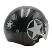 Мото шолом, відкритий (L) "IBK" 033 STAR, чорний фото westvelo.com