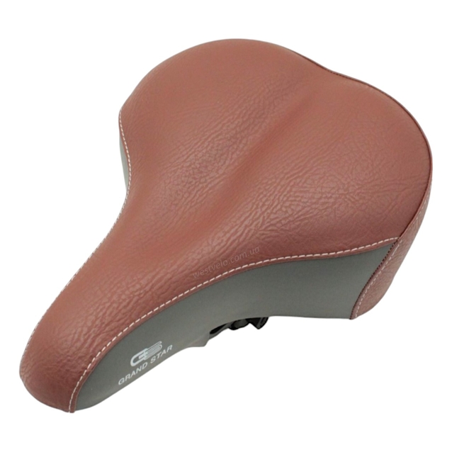 Сідло на пружинах GRAND STAR №809-11D, темно-коричневе фото westvelo.com
