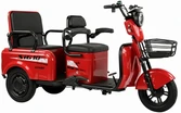 Трицикл Corso «SIG-10 MAX» SM-704094, двигун 1200W, акумулятор 72V 36Ah графеновий, червоний + 1 ящик. акум, колеса 10" фото westvelo.com