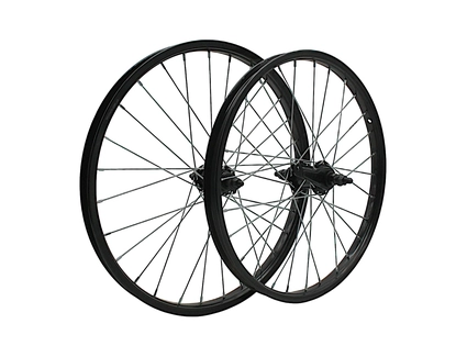 Колеса 20 обід чорний, перед + зад з втулкою Falcon (чорна) + к-т