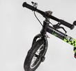 Велобіг 12 Corso надувні колеса, сталева рама «SKIP JACK» 95112 ручне гальмо, з амортизатором, чорно-салатовий фото westvelo.com