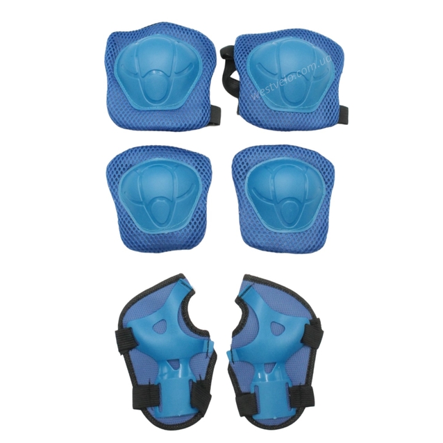 Комплект дитячого захисту у сітці 589, синій фото westvelo.com