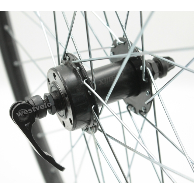 Колесо 28-29 перед, обід 2-ний чорний дисковий, втулка Xijieer, диск 6 болтів,ексцентрик фото westvelo.com