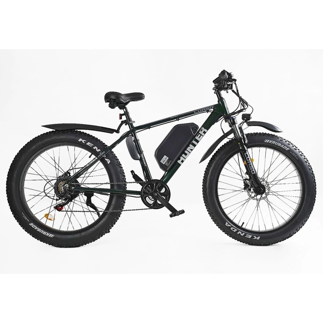 Електрофетбайк 26 AL Corso «HUNTER» HT-87390 алюміній 19", двигун 500W, акумулятор 48V15Ah літієвий, (к-т SHIMANO) зелений фото westvelo.com
