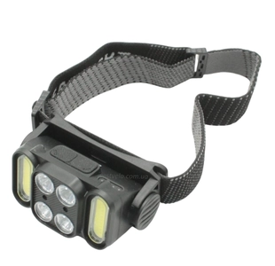 Ліхтар налобний на usb зарядку, К-362, Type-C. + червоне світло. Вбудований сенсор руху