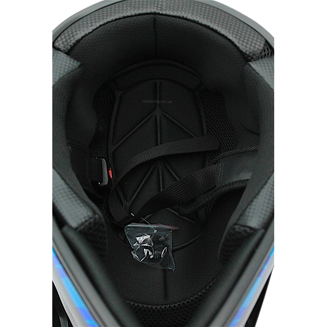 Шолом, закритий крос/ендуро (XXL 63-64) IBK 126,FLAGMASTER синій, глянцевий фото westvelo.com