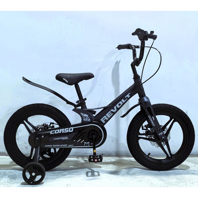Дитячий велосипед 16 MG Corso «REVOLT» RV-16200, магнієва рама, графіт матовий фото westvelo.com