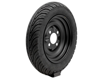 Колесо заднє 10 металевий, для трицикла Sig/Raw DS-48067, з покришкою 3.00-10 TL.