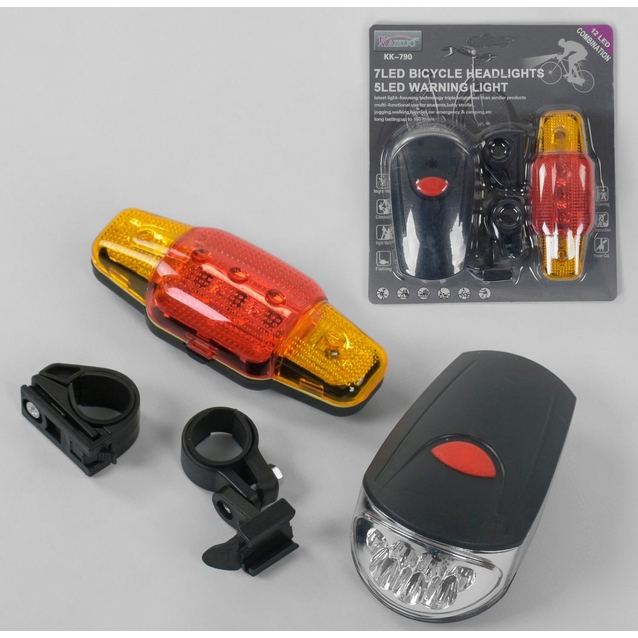 Фара + мигалка на батарейках № КК-790 KAIKUO KK-790 фото westvelo.com