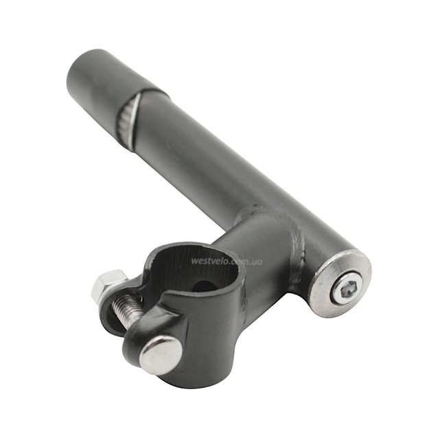 Винос руля мтв сталевий Ø25.4мм. L-155мм. L-60мм. Ø25.4мм. чорний фото westvelo.com