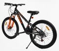 Велосипед 24 AL Corso «FENIX» FX-24761/FX-24716 алюміній 11", (к-т Saiguan) чорно-помаранчевий фото westvelo.com