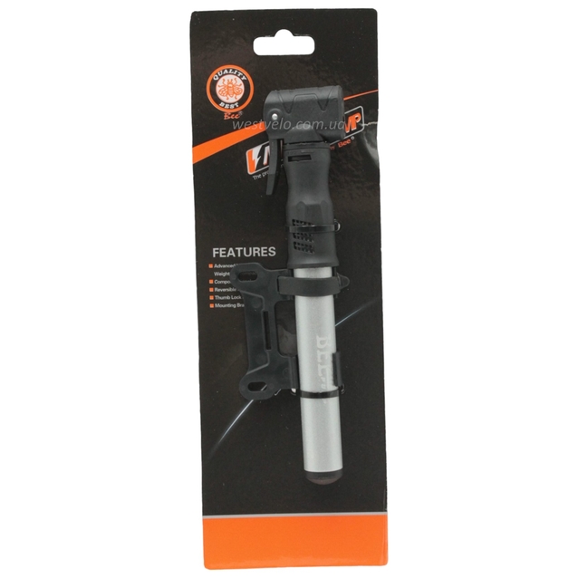 Насос вело BEE pump М22-02 АЛ зі шлангом з кріпленням (AV/FV) фото westvelo.com