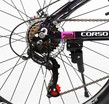Велосипед 26 AL Corso «MERCURY» MR-26852 алюміній 13", (к-т SHIMANO) чорно-рожевий фото westvelo.com