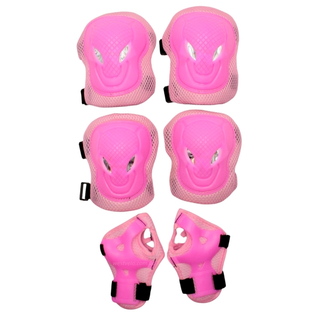 Комплект підліткового захисту у сітці 539, рожевий фото westvelo.com