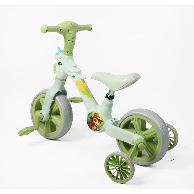 Велобіг-трансформер, 2-кол, 10 Best Trike JM-0711-6 салатовий, музика та підсвічування фото westvelo.com
