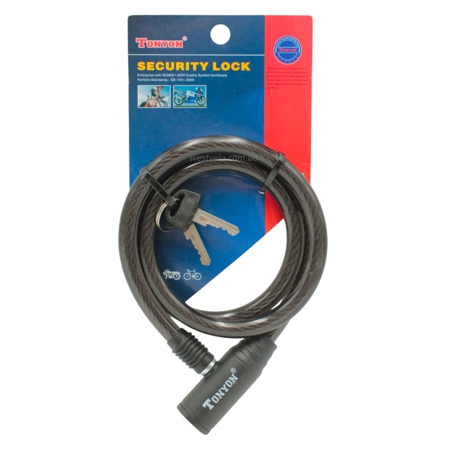 Замок на ключ TONYON 414 Ø10mm L-900mm фото westvelo.com