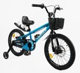 Дитячий велосипед 18 AL Corso «TAYGER»  TG-90411 алюмінієва рама, дискові гальма, синій фото westvelo.com