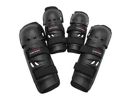 Мотозахист наколінники + налокітники "VEMAR" (S109) пластик, чорні