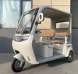 Трицикл з дашком Corso «MINIBUS» NB-690302, двигун 1500W, акумулятор 72V 36Ah графеновий, білий + 1 ящик. акум, колеса 10" фото westvelo.com