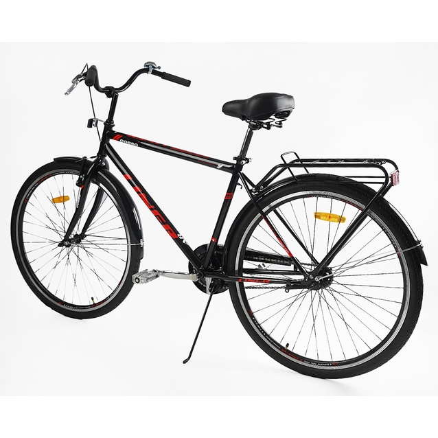 Міський велосипед 28 ST Corso «LINER» LN-28650 сталь 21", чорно-червоний фото westvelo.com