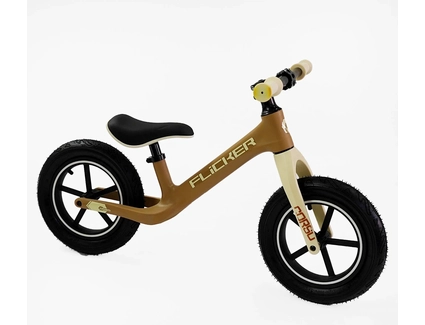 Велобіг 12 Corso надувні колеса, нейлонова рама «FLICKER» FL-0879-75 коричневий