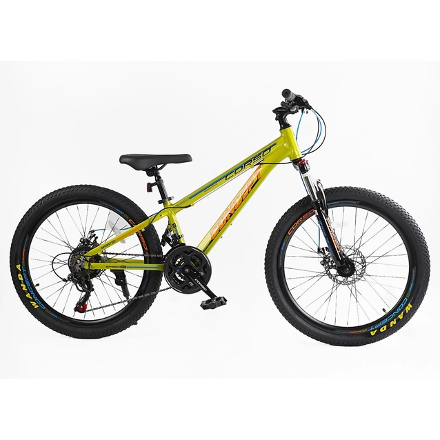 Велосипед 24 AL Corso «CONCEPT» CP-24010 алюміній 11", (к-т SHIMANO) жовтий фото westvelo.com