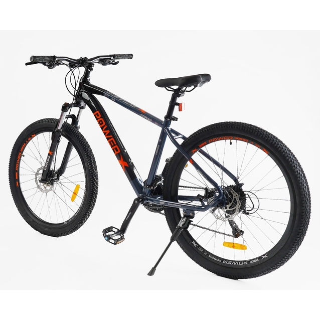 Велосипед 27.5 AL Corso «X-POWER» PW-30160 алюміній 17", (к-т SHIMANO) чорно-помаранчевий фото westvelo.com