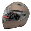 Мото шолом, трансформер (S) (55-56см) VLAND 158 бронзовий матовий  з відкидними окулярами фото westvelo.com
