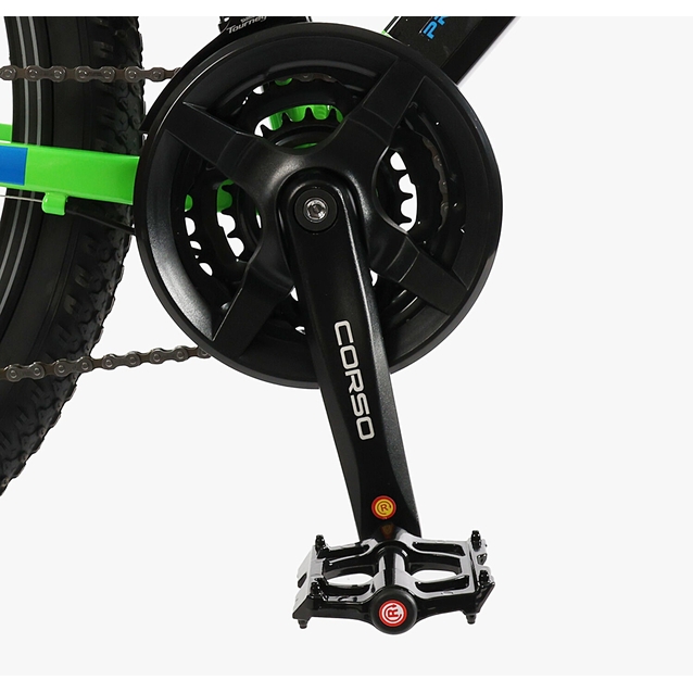 Велосипед 26 AL Corso «KORD» KD-91092 алюміній 13", (к-т SHIMANO) салатовий фото westvelo.com