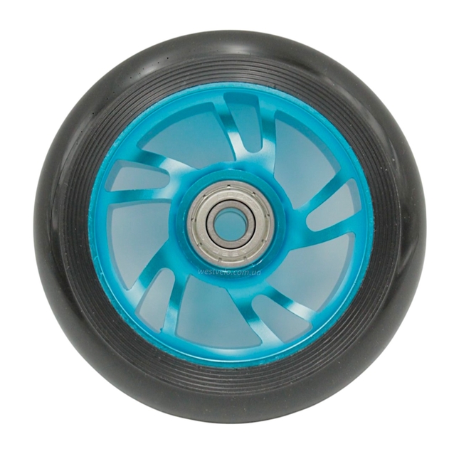 Колесо трюкового самоката "Best Scooter" AL. Ø100мм, поліуретан, синій фото westvelo.com